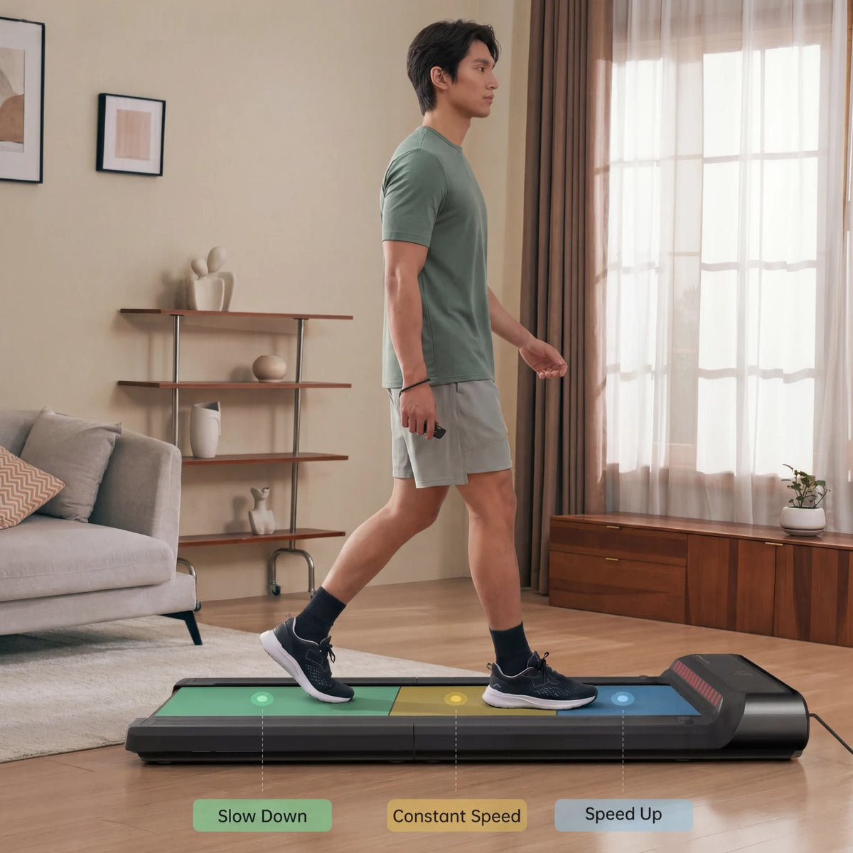 WalkingPad R3 tapis de marche gros plan sur la console