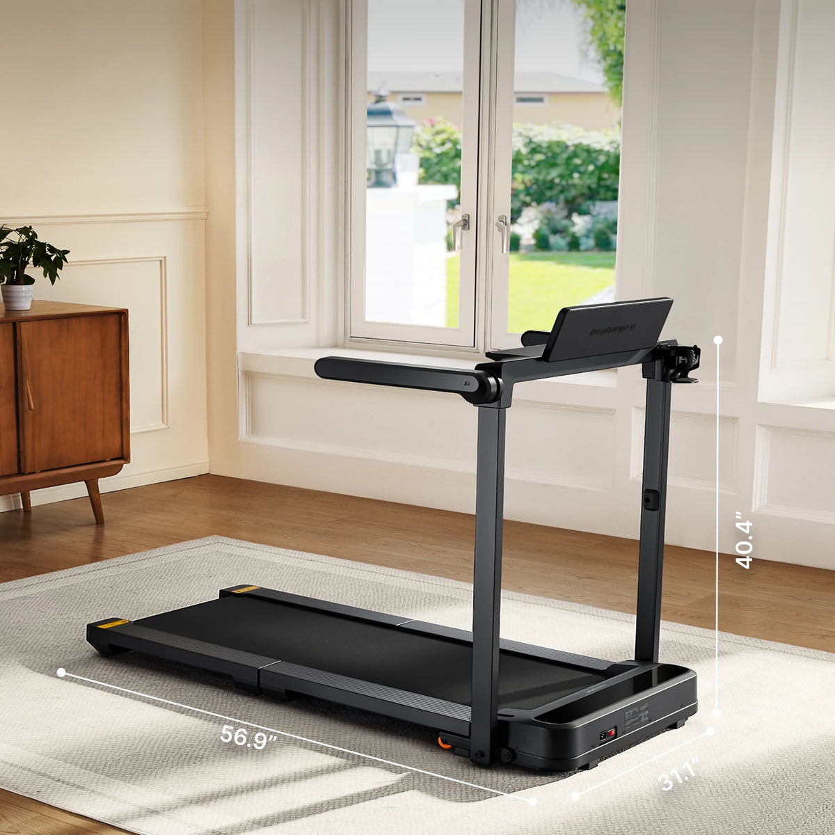 WalkingPad MX10 tapis de marche gros plan sur le plateau