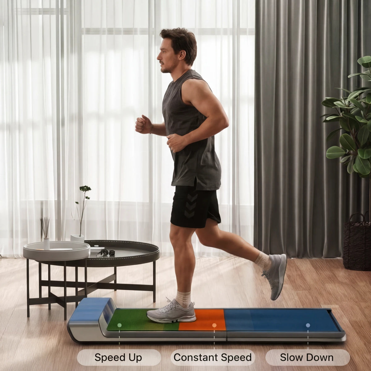 WalkingPad P1 tapis de marche gros plan sur la console