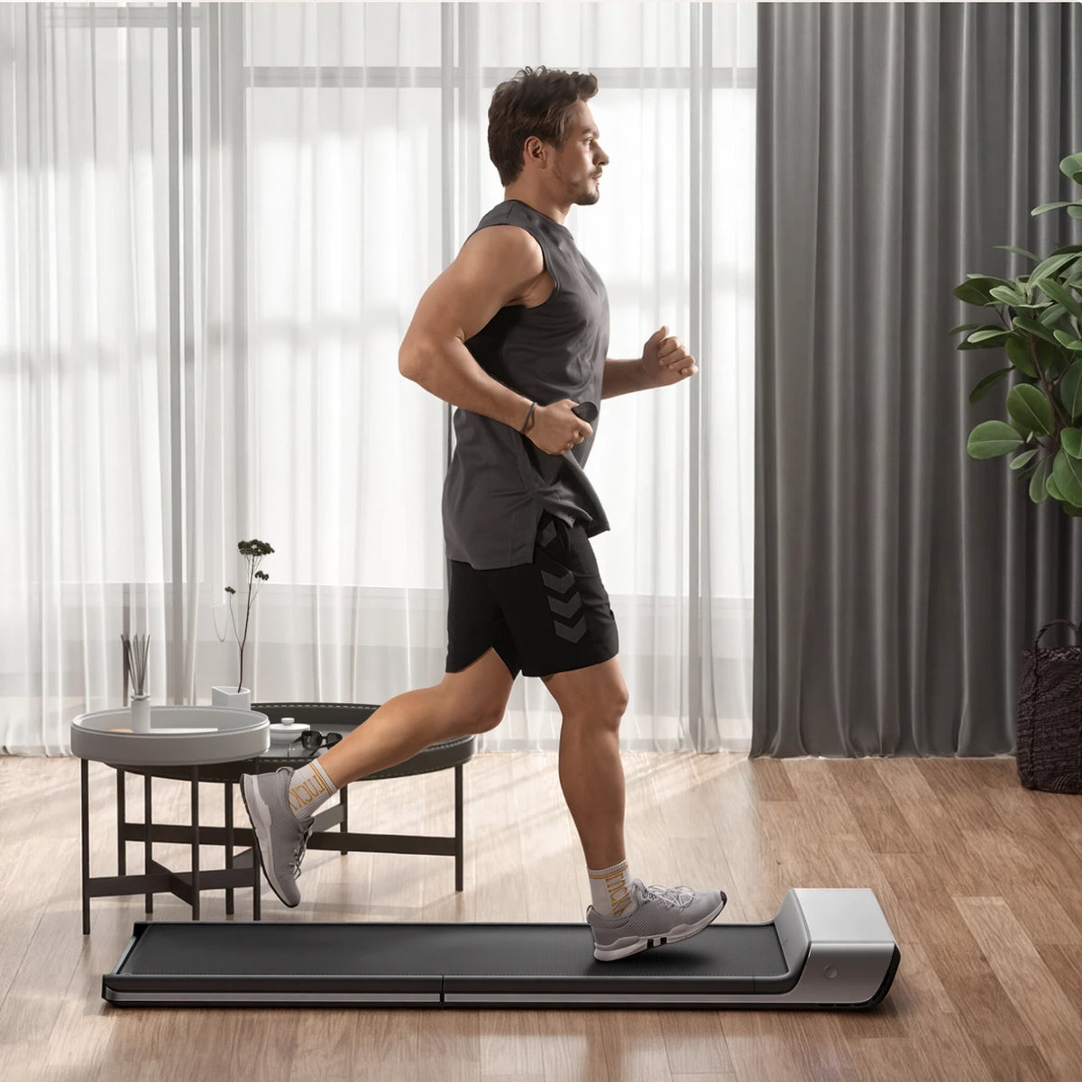 WalkingPad P1 tapis de marche plié à plat pour le rangement
