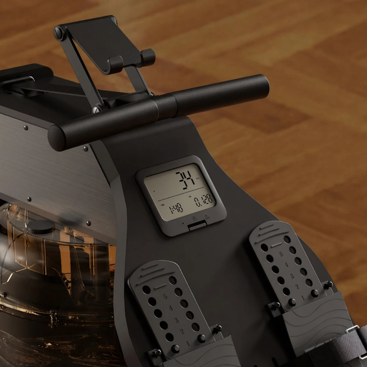KingSmith WR1 rameur gros plan sur la console